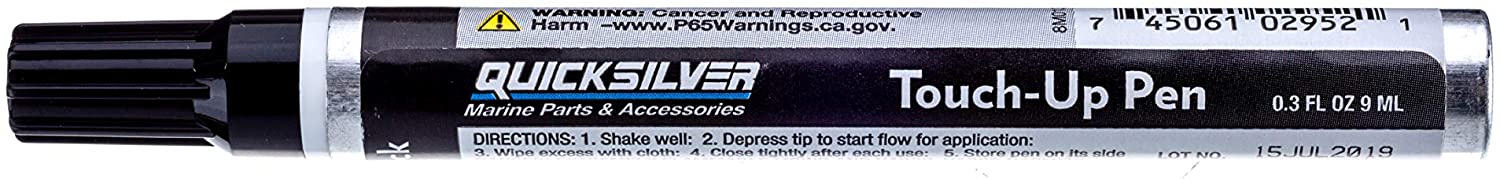 Quicksilver 8M0137092 Phantom Black Paint Pen – 0.3 Fl Oz Touch-Up Pen