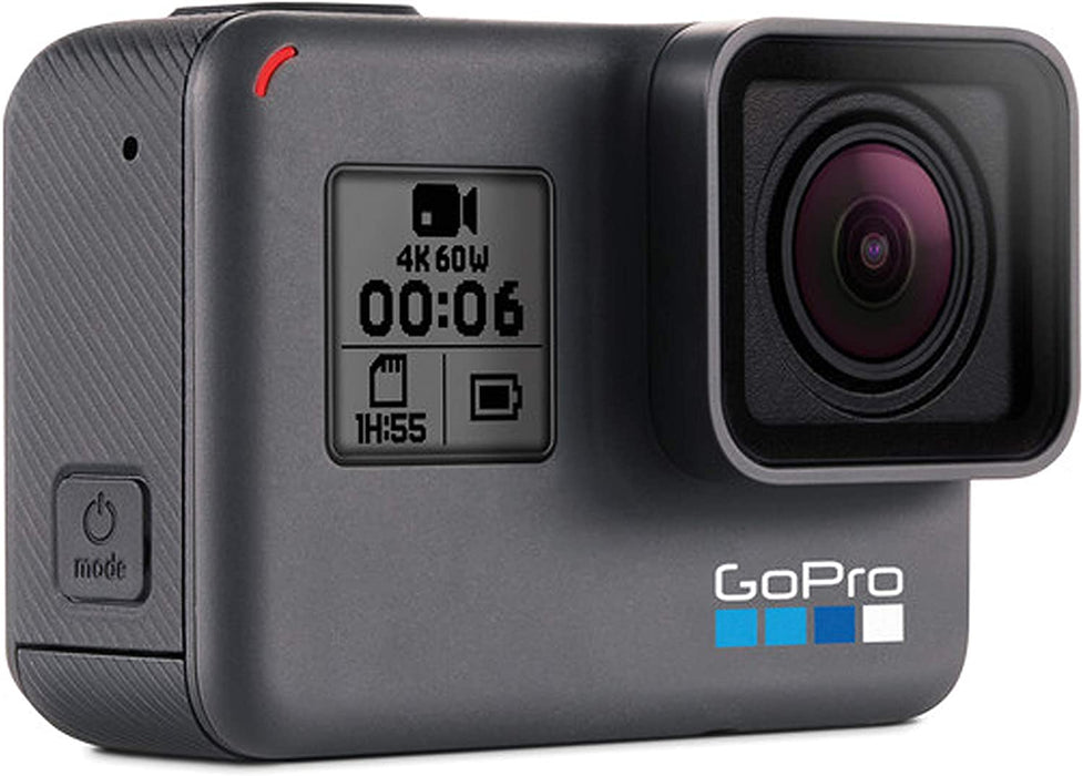 GoPro HERO6 Black + Extra Battery - E-Commerce Packaging - Waterproof Digital Action Camera with Touch Screen 4K HD Video 12MP Photos Live Streaming Stabilization