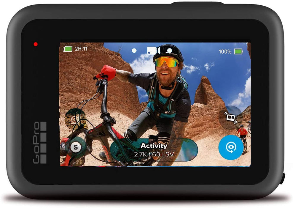 GoPro HERO9 Black - Waterproof Action Camera with Front LCD and Touch Rear Screens, 5K HD Video, 20MP Photos, 1080p Live Streaming, Stabilization + Sandisk 64GB Card and 2 Extra HERO9 Batteries