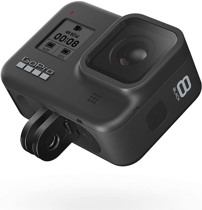 GoPro HERO8 Black - Waterproof Action Camera with Touch Screen 4K Ultra HD Video 12MP Photos 1080p Live Streaming Stabilization (International Model)