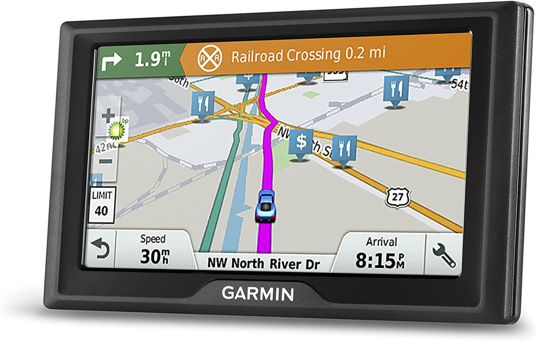Garmin Drive 51 USA+CAN LM GPS Navigator System with Lifetime Maps, Spoken Turn-By-Turn Directions, Direct Access, Driver Alerts