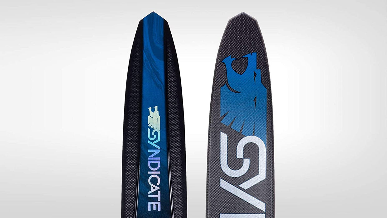 HO Sports Syndicate Alpha Waterski | Lightweight Carbon Fiber Design | Flat Tip Rocker & Adjustable Fin | 65in
