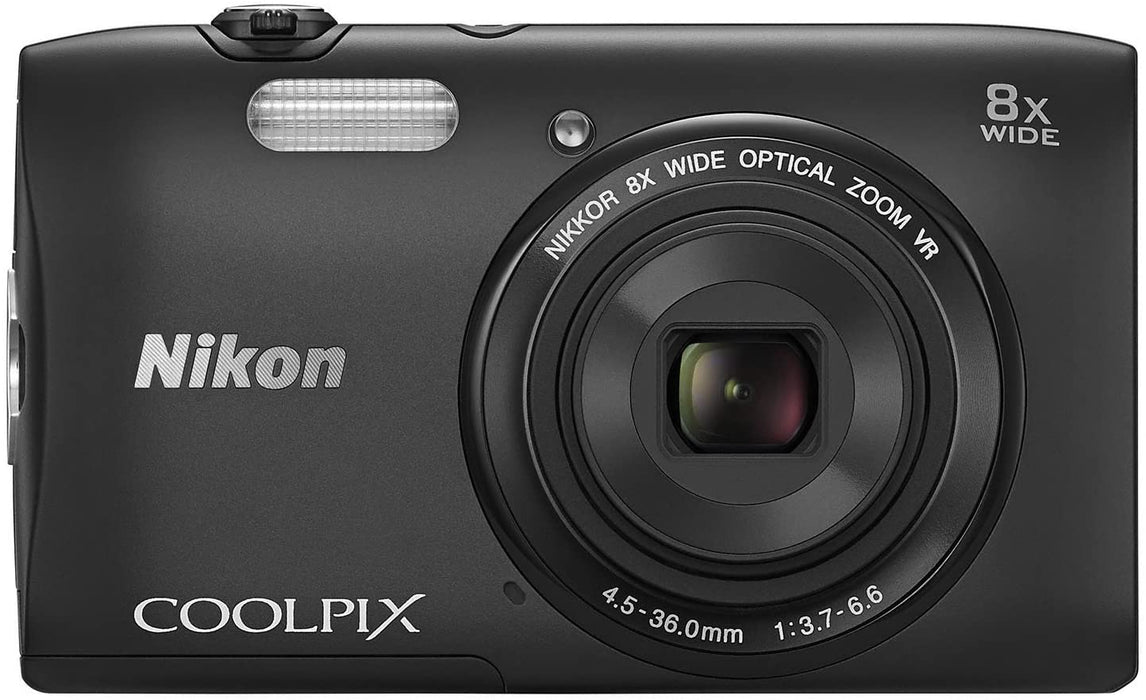 Nikon COOLPIX S3600 20.1 MP Digital Camera with 8x Zoom NIKKOR Lens and 720p HD Video (Silver) (Discontinued by Manufacturer)