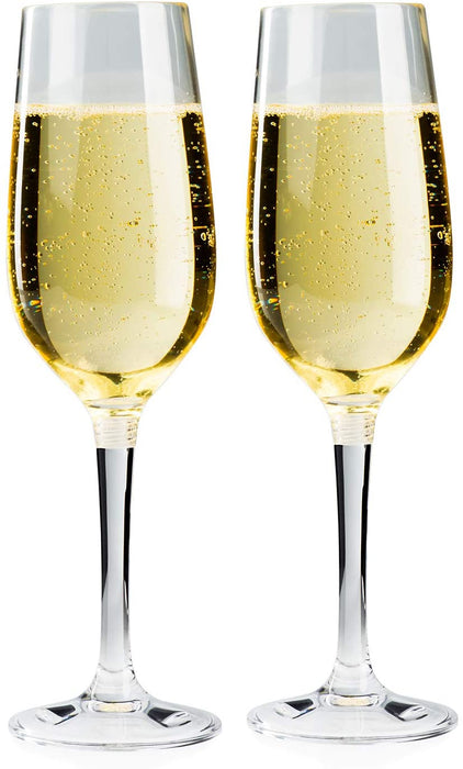 GSI Outdoors 79332 Packable Champagne Flute Set, Clear