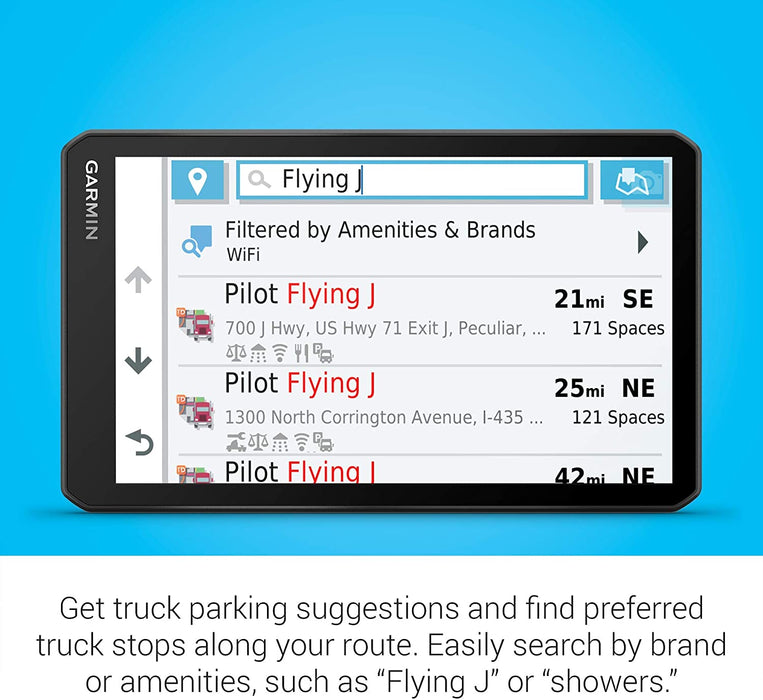 Garmin dezl OTR700, 7-inch GPS Truck Navigator, Easy-to-Read Touchscreen Display, Custom Truck Routing and Load-to-Dock Guidance
