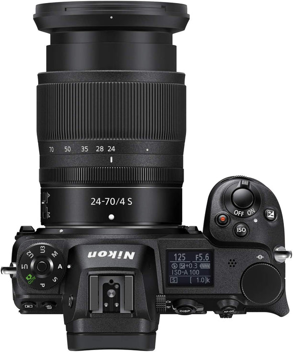 Nikon Z7 Full Frame Mirrorless Camera Body Filmmaker's Bundle with 24-70mm F4 Lens Kit + Deco Photo 500mm F8 Telephoto Lens + Vivitar ST-6000 Stabilizer Tripod + Microphone + Backpack and Accessories