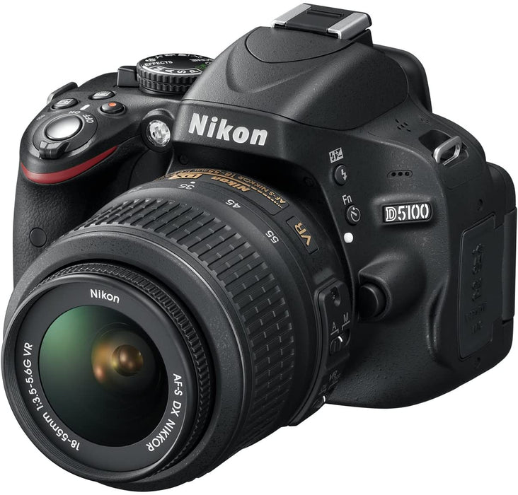Nikon D5100 DSLR Camera with 18-55mm f/3.5-5.6 Auto Focus-S Nikkor Zoom Lens (OLD MODEL)