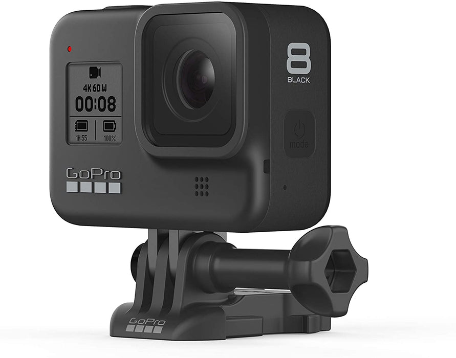 GoPro HERO8 Black - Waterproof Action Camera with Touch Screen 4K Ultra HD Video 12MP Photos 1080p Live Streaming Stabilization (International Model)