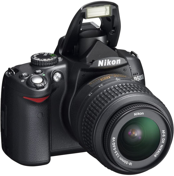 Nikon D5000 DSLR Camera with 18-55mm f/3.5-5.6G VR and 55-200mm f/4-5.6G VR Lenses (OLD MODEL)
