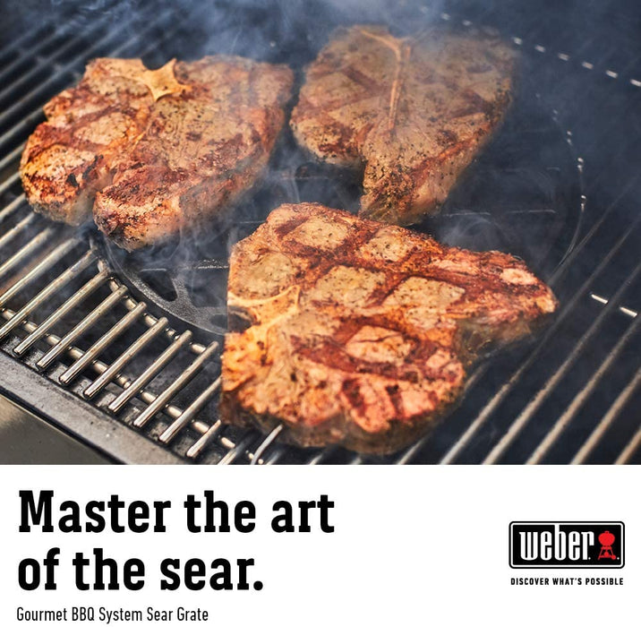Weber 8834 Gourmet BBQ System Sear Grate,Black