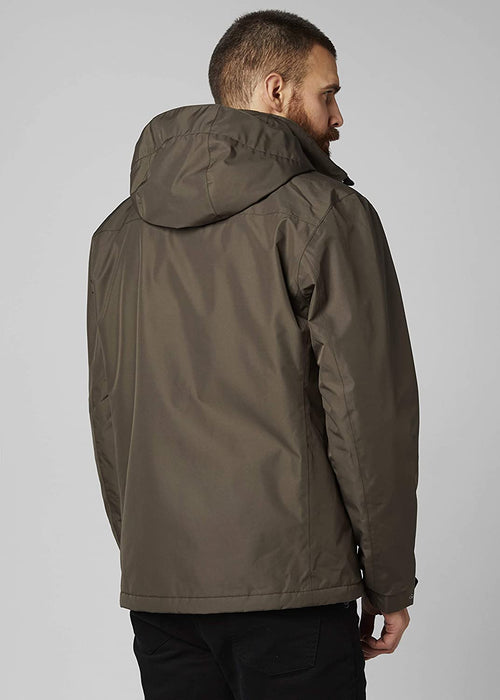 Helly Hansen Men's Waterproof Dubliner Insulated Jacket with Packable Hood for Cold Weather