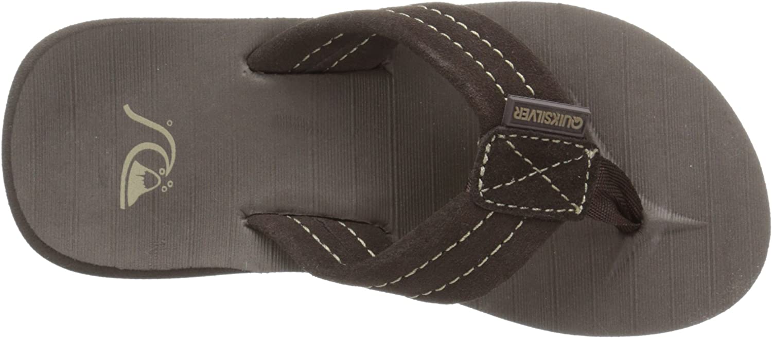 Quiksilver Kids' Carver Suede Youth Flip-Flop Sandal