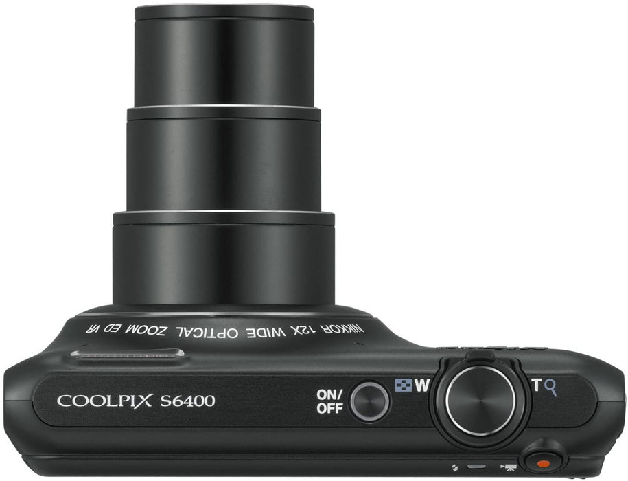 Nikon COOLPIX S6400 16 MP Digital Camera with 12x Optical Zoom and 3-inch LCD (Silver) (OLD MODEL)