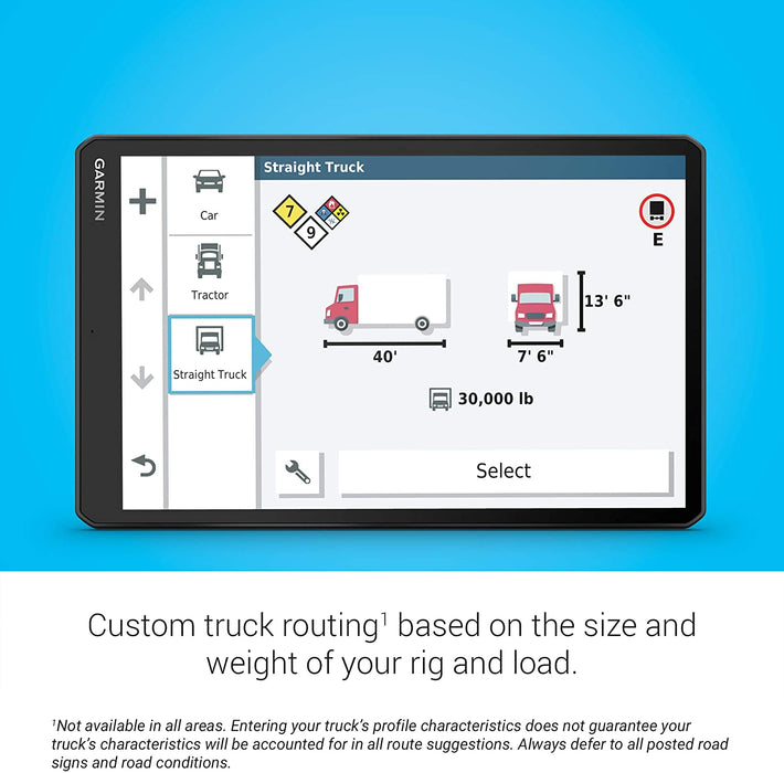Garmin dezl OTR700, 7-inch GPS Truck Navigator, Easy-to-Read Touchscreen Display, Custom Truck Routing and Load-to-Dock Guidance
