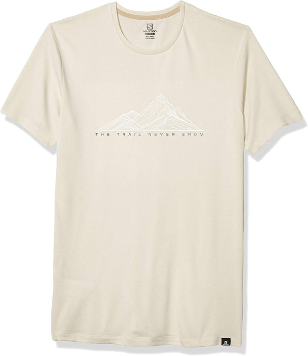 Salomon Men's Standard Agile Graphic TEE M, alloy/Heather
