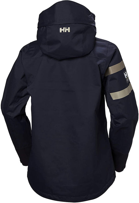 Helly Hansen Women's Salt Waterproof Windproof Breathable Performance Sailing Rain Jacket with Hood