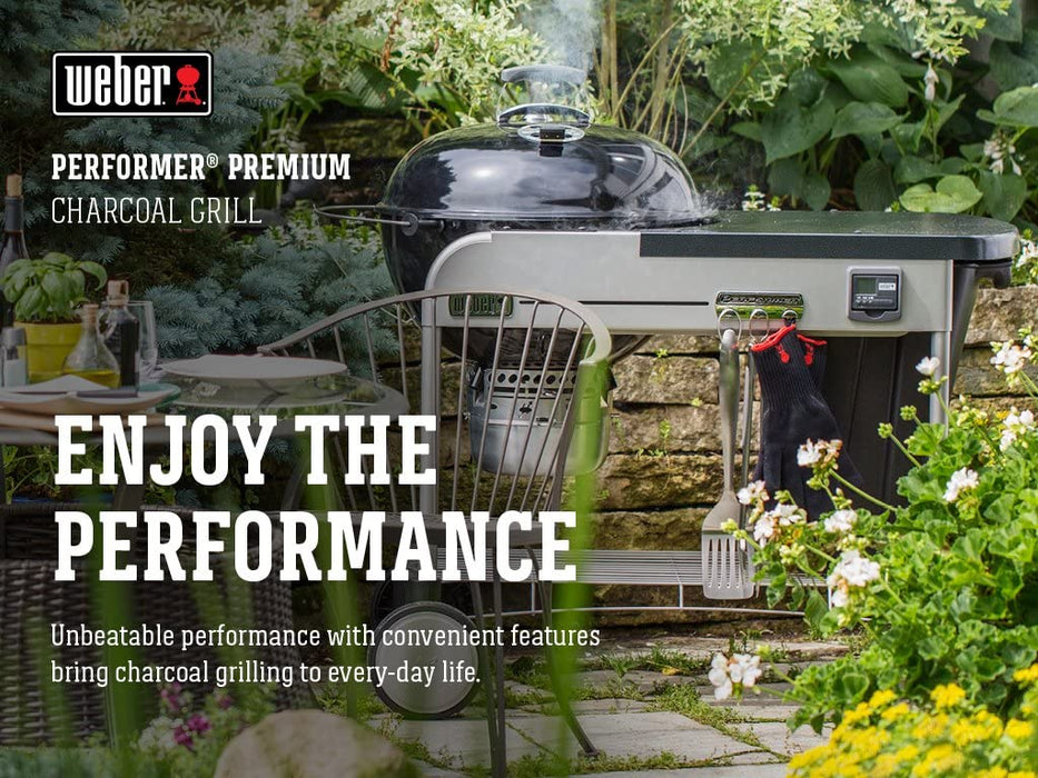 Weber 15401001 Performer Premium Charcoal Grill, 22-Inch, Black