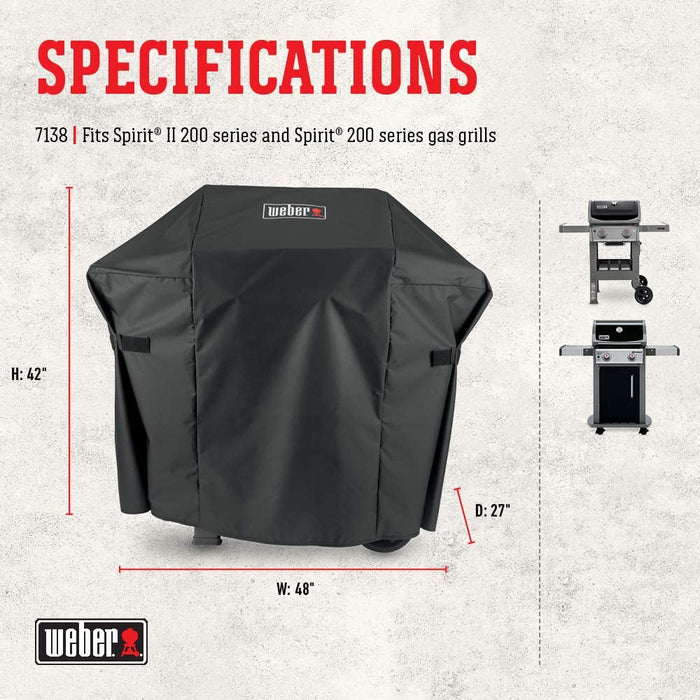 Weber 7138 Premium Cover Spirit II 200 Grill Accessory
