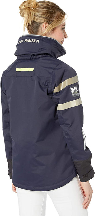 Helly Hansen Women's Salt Waterproof Windproof Breathable Performance Sailing Rain Jacket with Hood