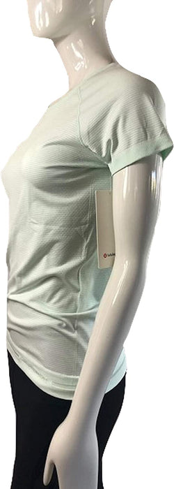 Lululemon Swiftly Speed SS (Size 8) PLRI//WHT/BLU