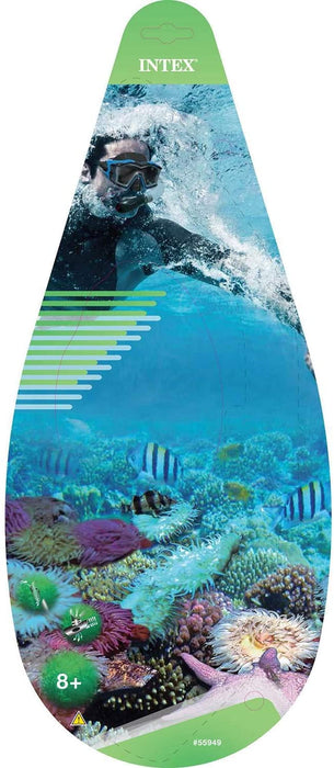 Intex Surf Rider Swimming & Diving Mask Snorkel Set for Ages 8+, Red (2 Pack)