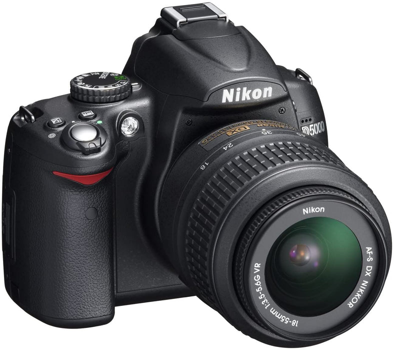 Nikon D5000 DSLR Camera with 18-55mm f/3.5-5.6G VR and 55-200mm f/4-5.6G VR Lenses (OLD MODEL)