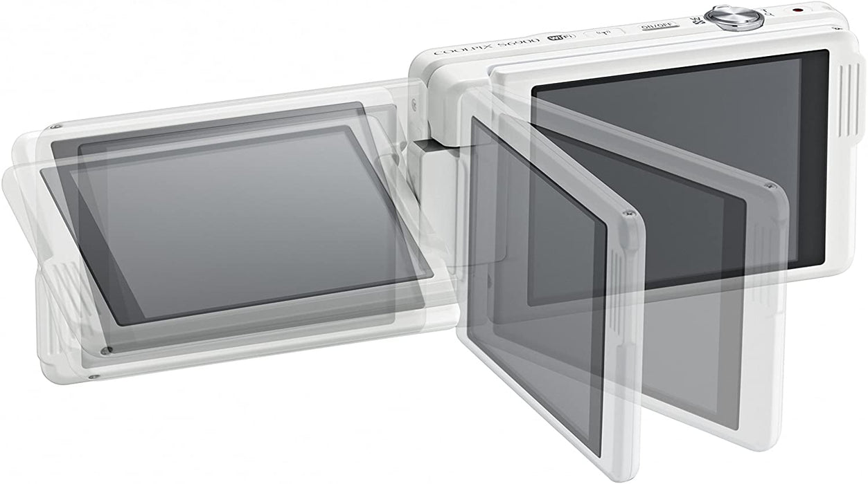 Nikon COOLPIX S6900 16MP Digital Camera with 12x Zoom, Natural White (International Version, No Warranty)