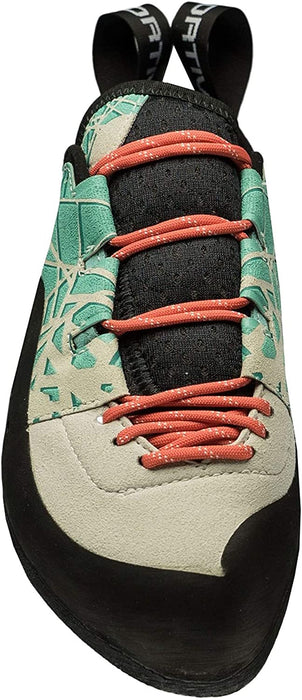La Sportiva Women's Climbing Shoes, Mint Coral