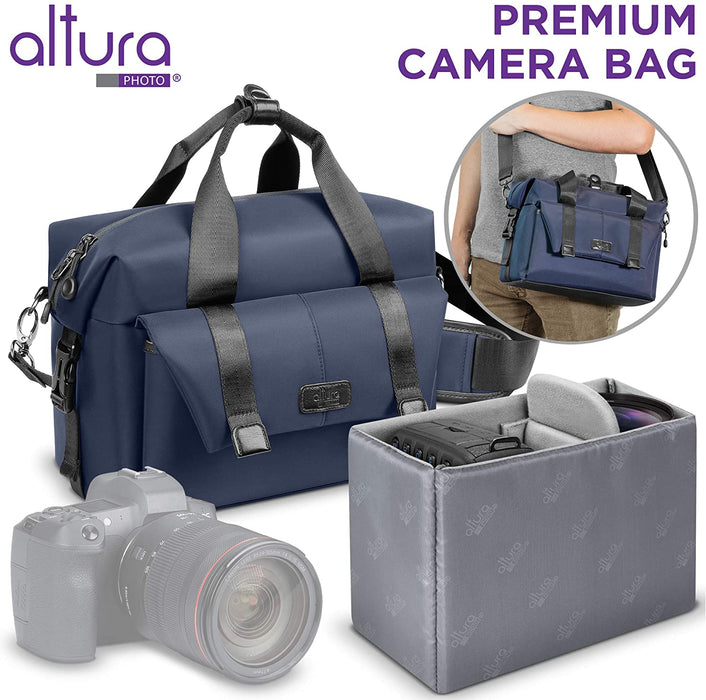 Canon EOS 6D Mark II DSLR Camera Body - WiFi Enabled with Altura Photo Complete Accessory and Travel Bundle