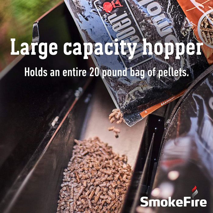 Weber 22510201 SmokeFire EX4 Wood Fired Pellet Grill, Black