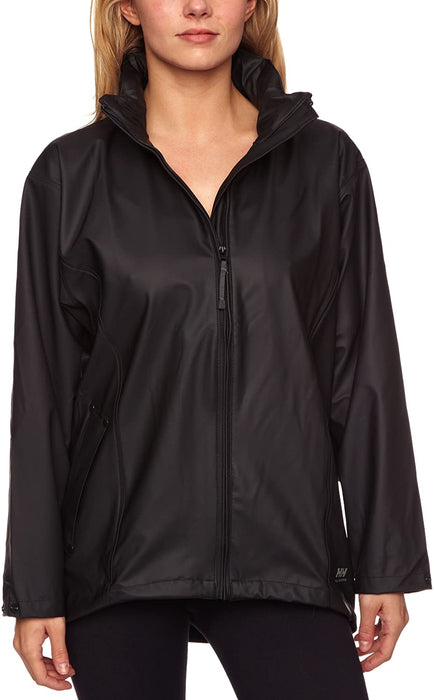 Helly Hansen Women's Voss Windproof Waterproof Rain Coat Jacket with Stowable Hood