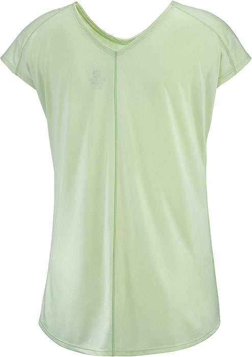 Salomon Women's Standard Comet Short Sleeve TEE W, black/ebony/Heather