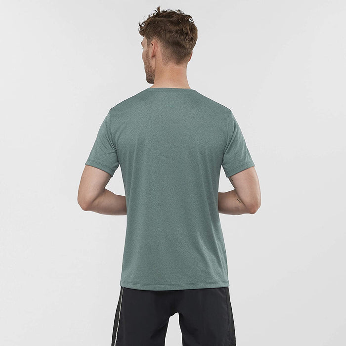 Salomon Men's Standard Agile Graphic TEE M, alloy/Heather