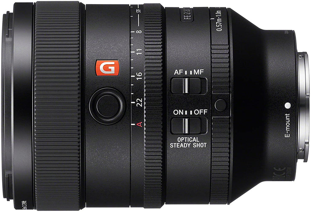 Sony SEL100F28GM 100mm f2.8 Medium-telephoto Fixed Prime Camera Lens, Black