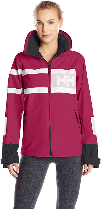 Helly Hansen Women's Salt Waterproof Windproof Breathable Performance Sailing Rain Jacket with Hood