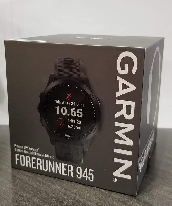 Garmin Forerunner 945, Premium GPS Running/Triathlon Smartwatch with Music International Version, Black