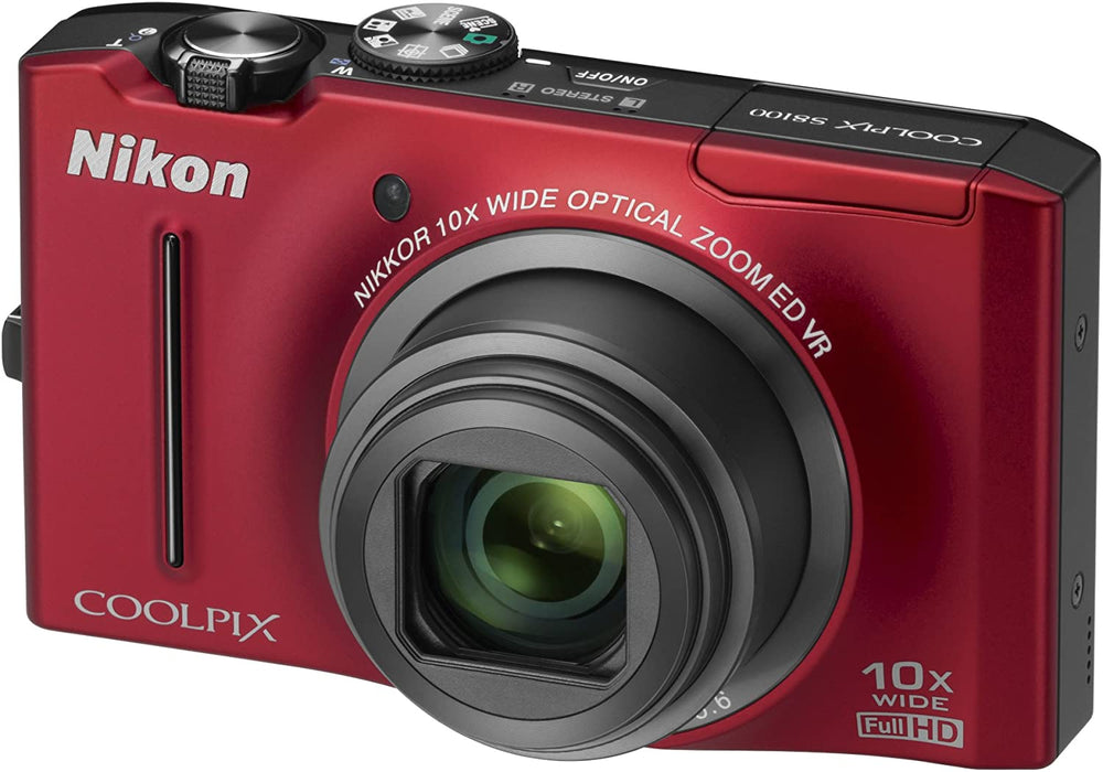 Nikon Coolpix S8100 12.1 MP CMOS Digital Camera with 10x Optical Zoom-Nikkor ED Lens and 3.0-Inch LCD (Black)