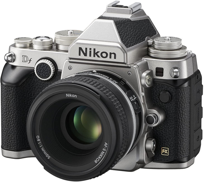 Nikon Df 16.2 MP CMOS FX-Format Digital SLR Camera with AF-S NIKKOR 50mm f/1.8G Special Edition Lens (Silver)