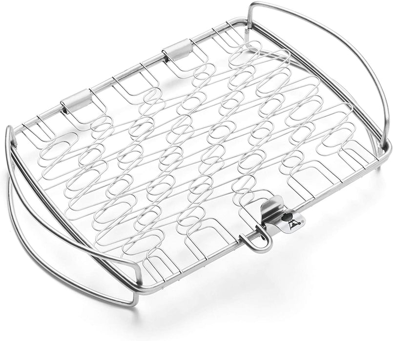 Weber 6470 Original Stainless Steel Fish Basket, Small (11.1 x 7.2 x 2)
