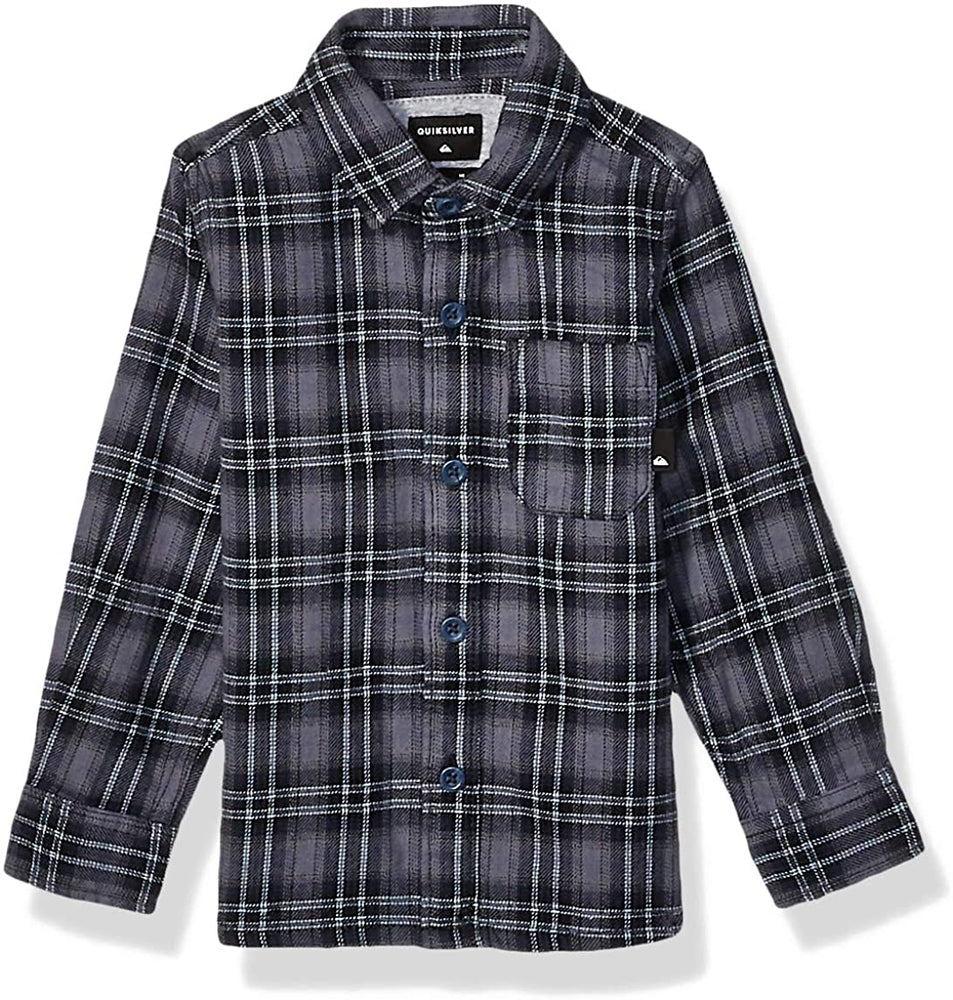 Quiksilver Little Inca Gold Check Long Sleeve Boys Woven