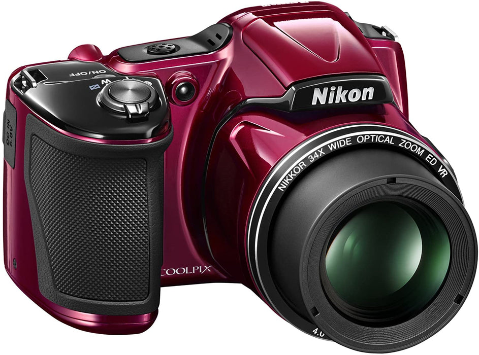 Nikon COOLPIX L830 16 MP CMOS Digital Camera with 34x Zoom NIKKOR Lens and Full 1080p HD Video