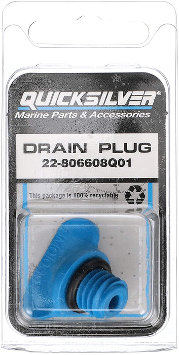 Quicksilver 806608Q01 Stern Drive or Inboard Engine Block or Manifold Plastic Drain Plug