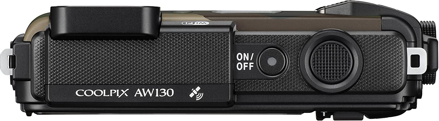 Nikon Coolpix AW130 Shock & Waterproof GPS Digital Camera (Camouflage) - International Version