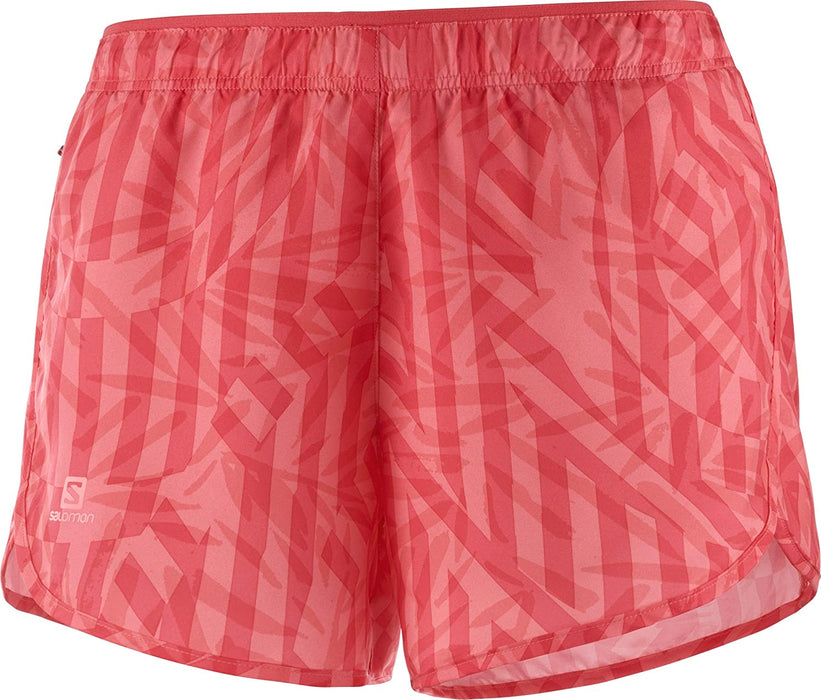 Salomon Women's Standard Agile Short W, Cayenne/Print