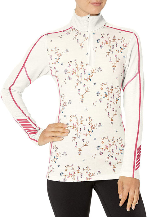 Helly-Hansen W Hh LIFA Merino Wool Graphic 1/2 Zip Baselayer Top