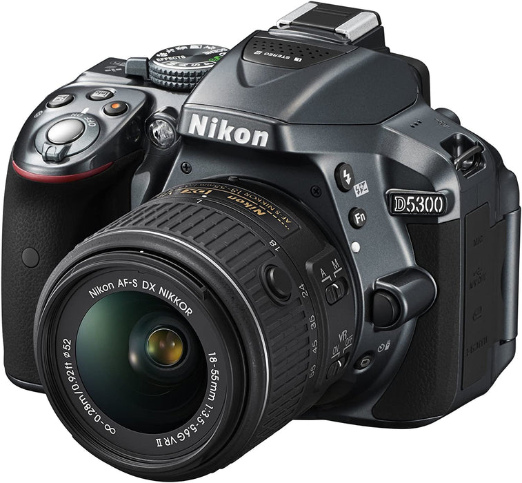 Nikon D5300 24.2 MP CMOS Digital SLR Camera with Built-in Wi-Fi and GPS Body Only (Black)