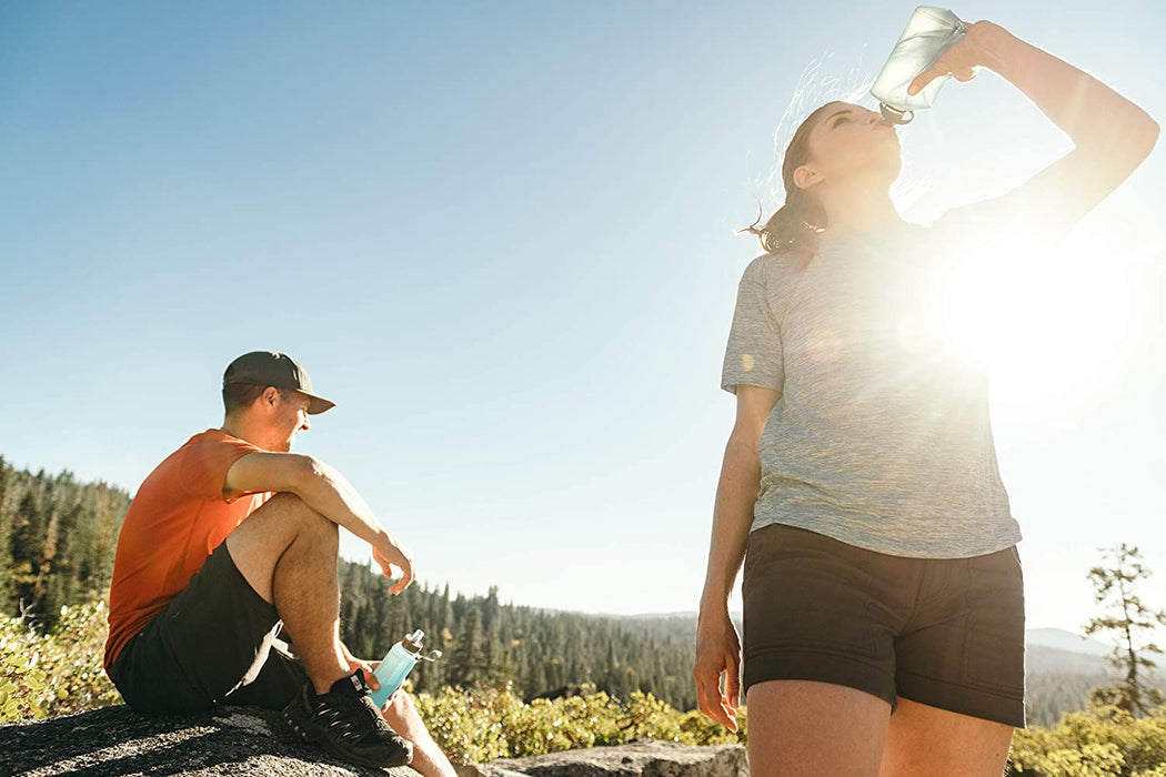 Hydrapak SoftFlask - Lightweight Handheld Running & Hiking Collapsible Water Bottle - (750 or 500 ml)