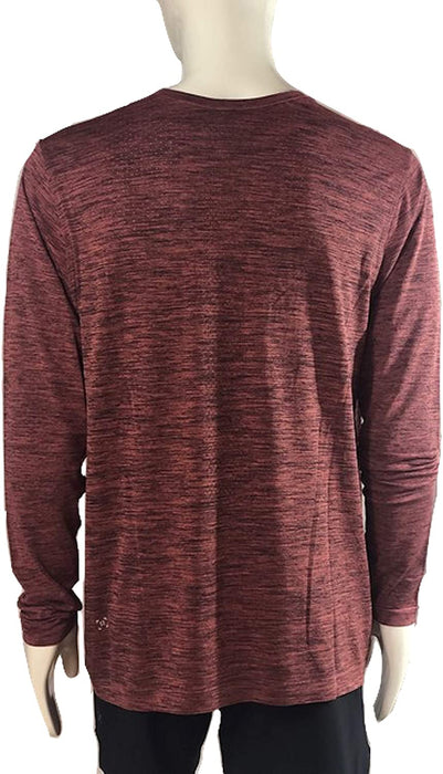 Lululemon Metal Vent Breathe LS - OBSI/BRKR (Obsidian/Brick Rose)