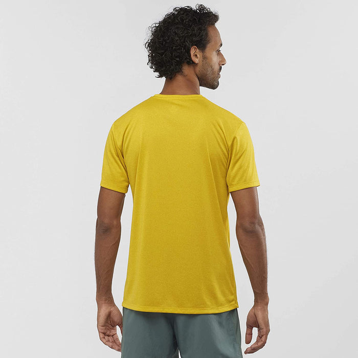 Salomon Men's Standard Agile Graphic TEE M, alloy/Heather