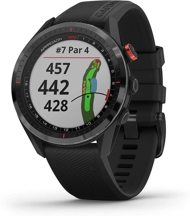 Garmin Approach S62, Premium Golf GPS Watch, Built-in Virtual Caddie, Mapping and Full Color Screen